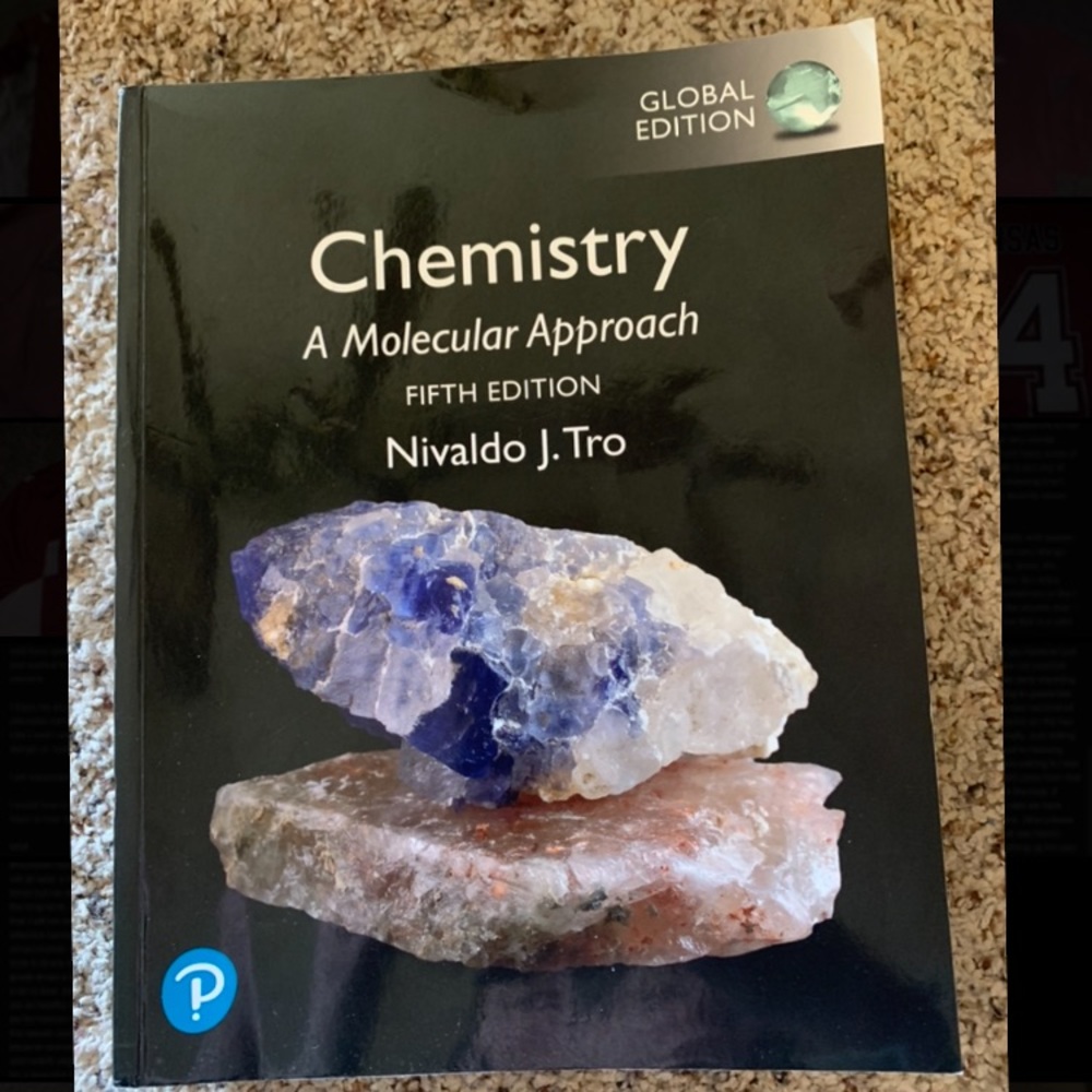 Chemistry: A Molecular Approach Fifth Edition Nivaldo J Tro Soft Cover